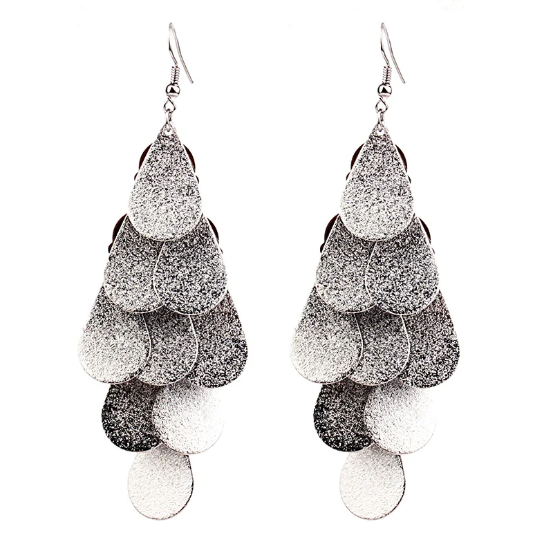 Gold color and silver color Fashion Metal leaf tassel earrings long earrings for women prom party
Gold color and silver color Fashion Metal leaf tassel earrings long earrings for women prom party