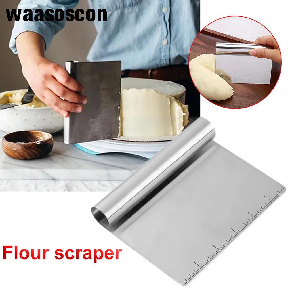 Multifunction Stainless Steel Smoother Edge Cake Scraper With Scale Pizza Cutter Flour Slicer Pastry Icecream Spatulas Cake Tool
Multifunction Stainless Steel Smoother Edge Cake Scraper With Scale Pizza Cutter Flour Slicer Pastry Icecream Spatulas Cake Tool
