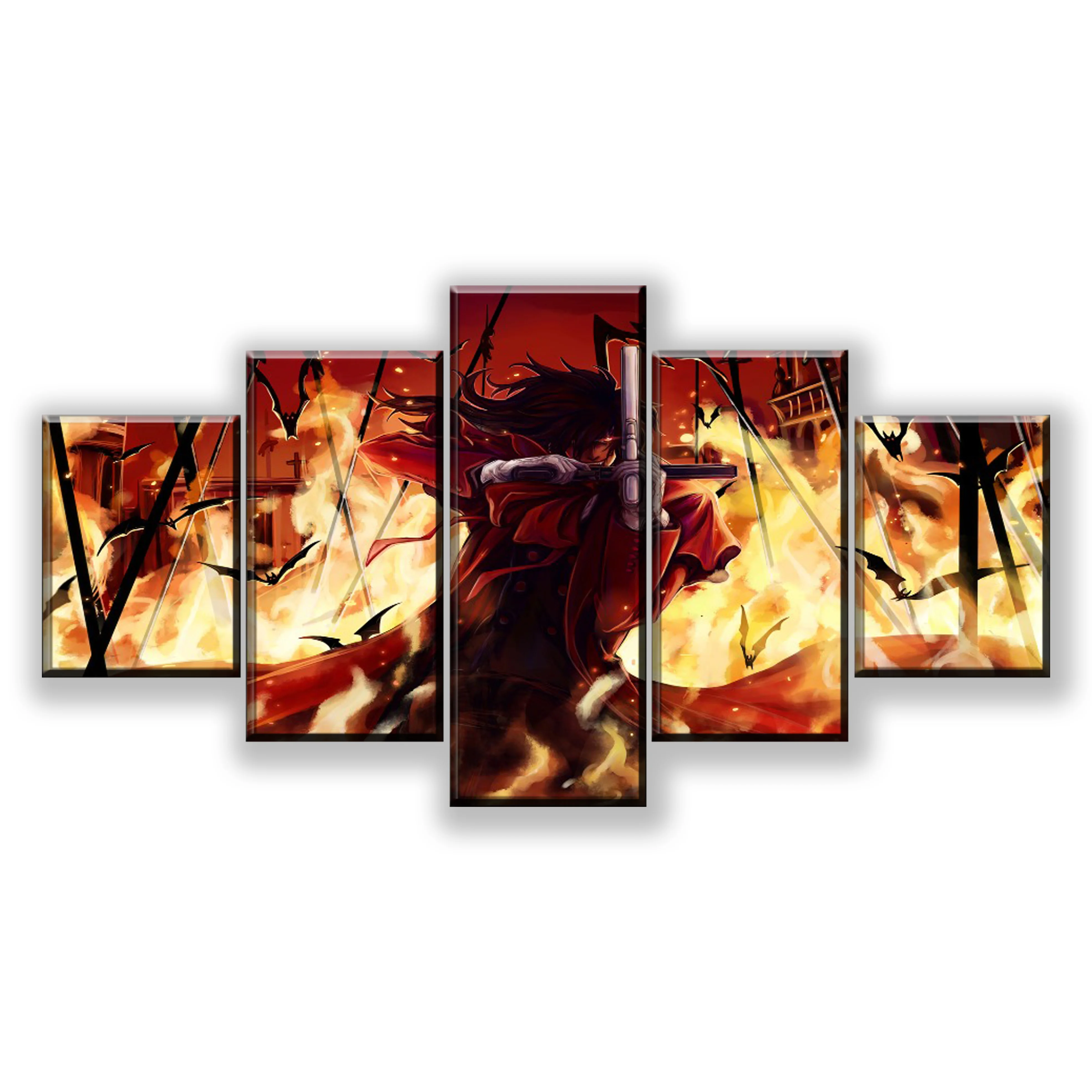 Canvas Poster Living Room Decor Framework 5 Pieces Alucard Dark Anime Hellsing Painting Modular HD Prints quadro cuadros
Canvas Poster Living Room Decor Framework 5 Pieces Alucard Dark Anime Hellsing Painting Modular HD Prints quadro cuadros