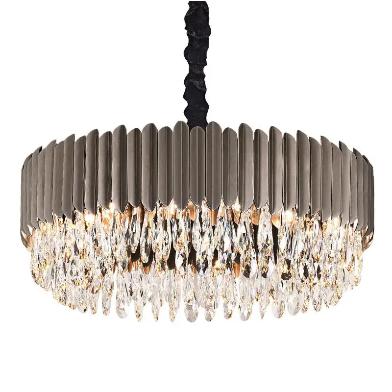 Modern chandelier luxury crystal living room lighting simple black dining room bedroom LED lamps
Modern chandelier luxury crystal living room lighting simple black dining room bedroom LED lamps