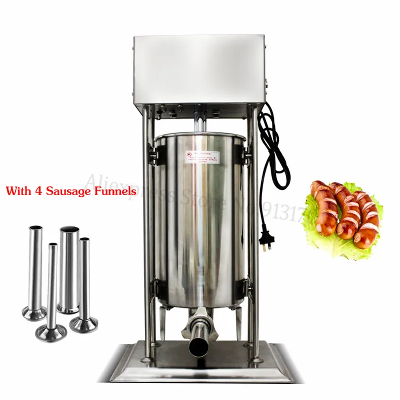 Electric Automatic 20L Sausage Maker Commercial Stainless Steel Vertical Sausage Filling Machine Heavy Duty Sausage Stuffer
Electric Automatic 20L Sausage Maker Commercial Stainless Steel Vertical Sausage Filling Machine Heavy Duty Sausage Stuffer