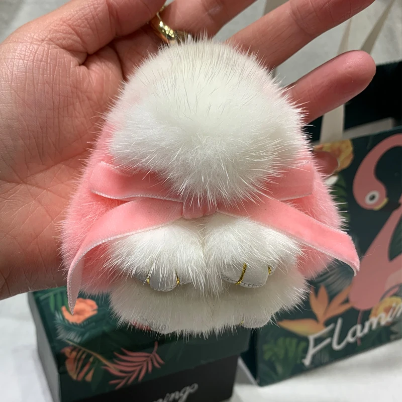 Super cute mink fur rabbit handbag pendant cute fluffy mini fur rabbit key chain silk ribbon car key rabbit key chain gift
Super cute mink fur rabbit handbag pendant cute fluffy mini fur rabbit key chain silk ribbon car key rabbit key chain gift