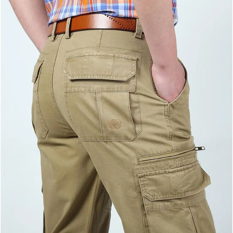 ZHEN DI JI PU Men's Cargo Pants New Designer Solid Straight Trousers Multi-pockets Cargo Pants pantalon homme No Belt
ZHEN DI JI PU Men's Cargo Pants New Designer Solid Straight Trousers Multi-pockets Cargo Pants pantalon homme No Belt