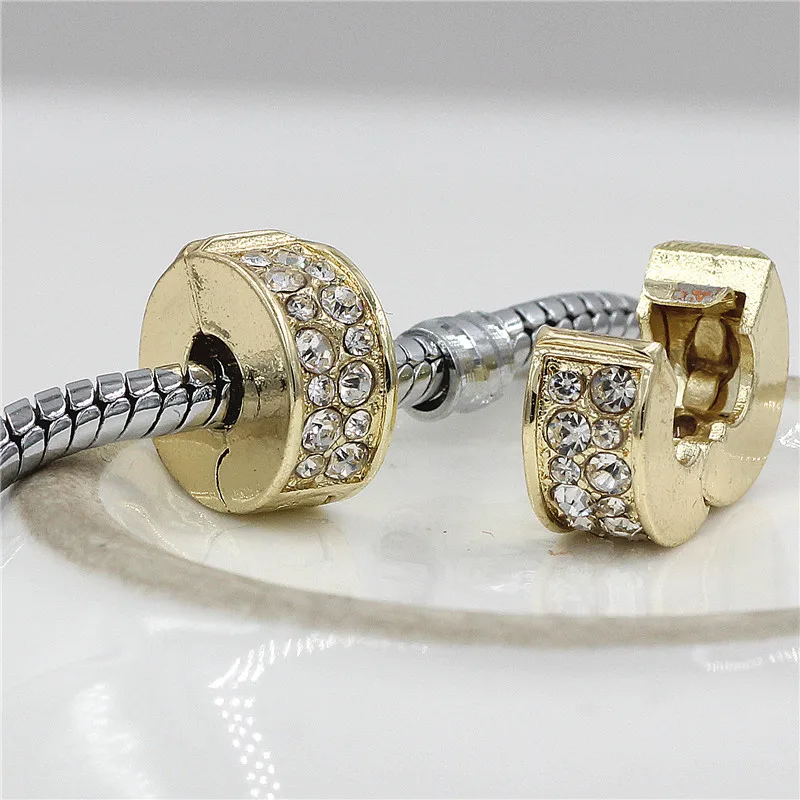 GO MAX DGW Copper Stopper crystal Clip Lock Round DIY European Spacer Metal Bead Fit For pandora Bracelet DIY jEWLERY
GO MAX DGW Copper Stopper crystal Clip Lock Round DIY European Spacer Metal Bead Fit For pandora Bracelet DIY jEWLERY