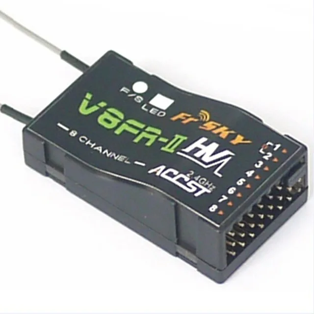 V8FR-II 2.4G 8CH Receiver HV Version with two antennas quickly smooth servo response ACCST RX Multi Rotor Parts
V8FR-II 2.4G 8CH Receiver HV Version with two antennas quickly smooth servo response ACCST RX Multi Rotor Parts