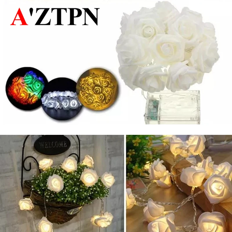 LED Flower String Battery Powered LEDs Indoor Bedroom Decor Wedding Rose Flower Fairy String Light For holidays weeding paty
LED Flower String Battery Powered LEDs Indoor Bedroom Decor Wedding Rose Flower Fairy String Light For holidays weeding paty