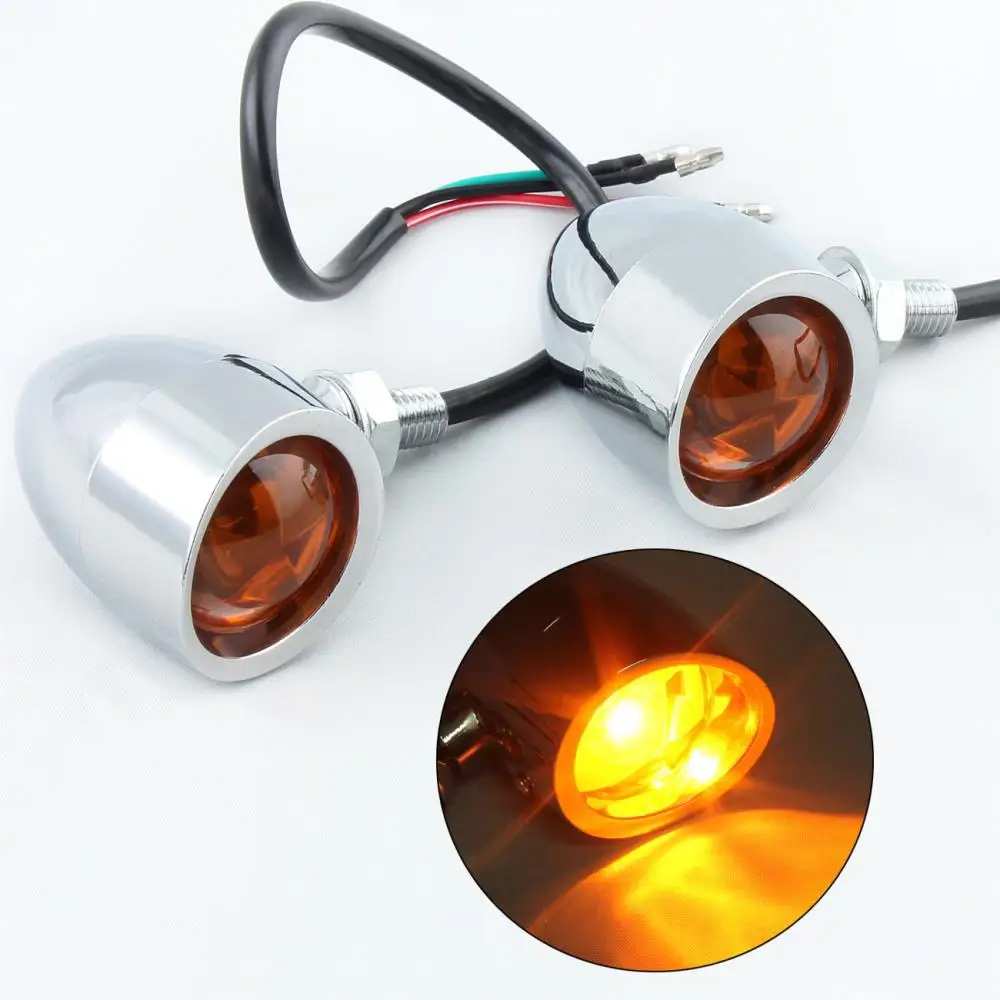 Free Shipping Metal Bullet Blinker Turn Signal light indicators for Harley Sportster Chopper Bobber custom applications
Free Shipping Metal Bullet Blinker Turn Signal light indicators for Harley Sportster Chopper Bobber custom applications