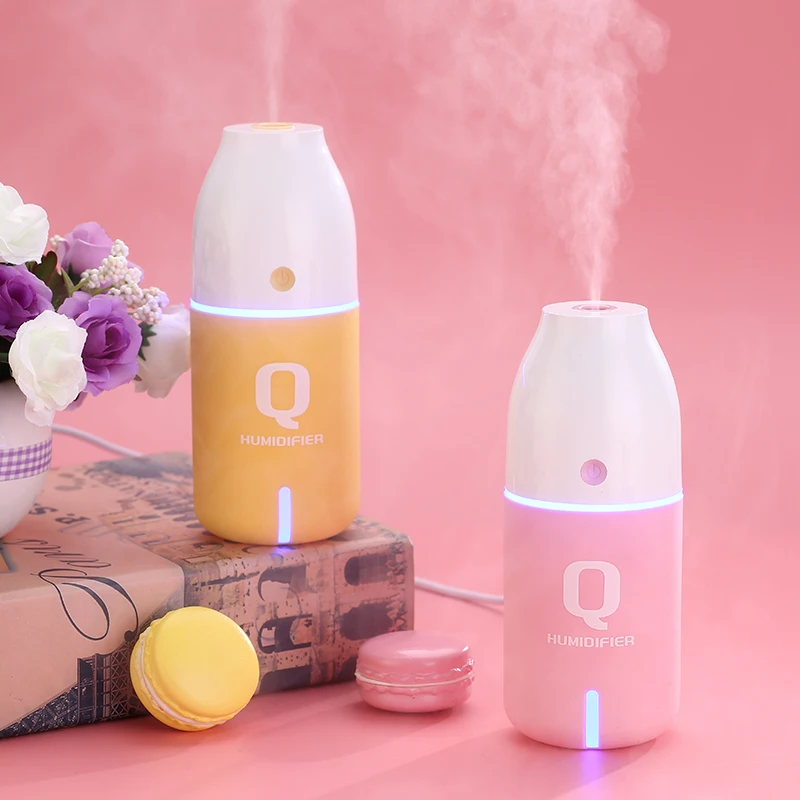 Creative Essential Oil Diffuser Mini Q Bottle Ultrasonic Humidifiers with LED Light USB Aromatherapy Fogger for Office Home
Creative Essential Oil Diffuser Mini Q Bottle Ultrasonic Humidifiers with LED Light USB Aromatherapy Fogger for Office Home