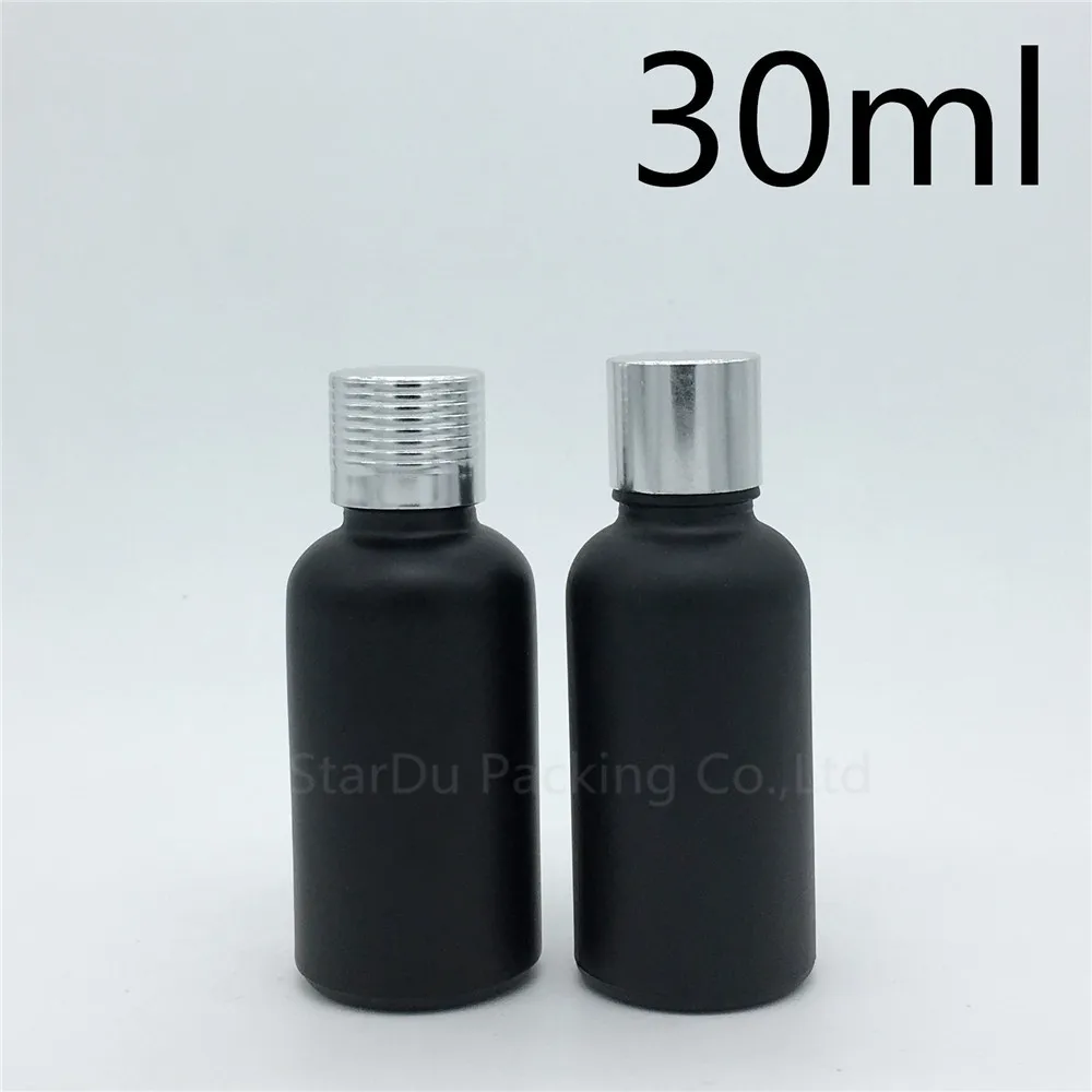 200pcs/lot 30ML Black Frosted Glass Bottle Vials Essential Oil Bottle with silvery screw cap 30cc Perfume bottles
200pcs/lot 30ML Black Frosted Glass Bottle Vials Essential Oil Bottle with silvery screw cap 30cc Perfume bottles