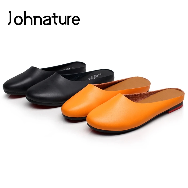 Женские шлепанцы ручной работы Johnature, из натуральной кожи, с круглым носком, на мягкой подошве, удобные сланцы, для улицы, Повседневные тапоч...
Женские шлепанцы ручной работы Johnature, из натуральной кожи, с круглым носком, на мягкой подошве, удобные сланцы, для улицы, Повседневные тапоч...