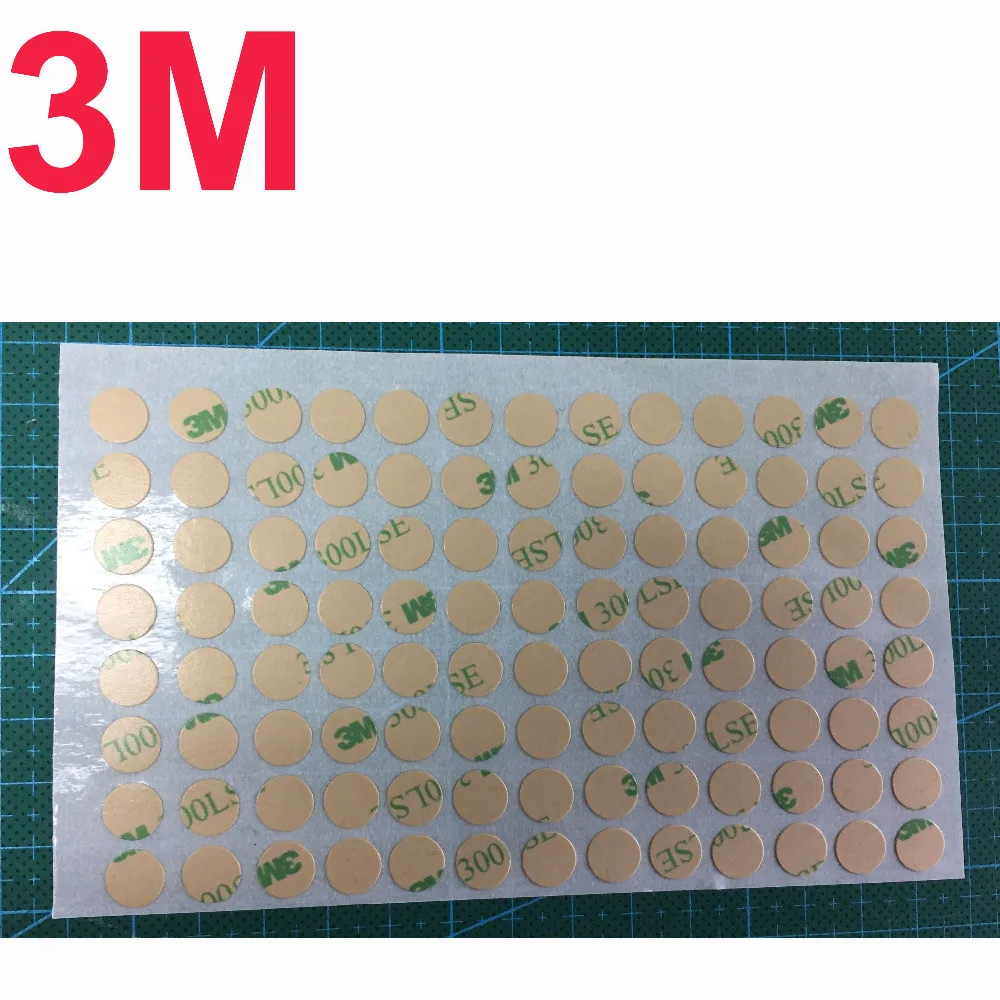 104 stickers/sheet Dia=9mm 3M 300LSE 9495LE Double Sided Adhesive Round Sticker Circle, High Temp. Resist for cell phone button
104 stickers/sheet Dia=9mm 3M 300LSE 9495LE Double Sided Adhesive Round Sticker Circle, High Temp. Resist for cell phone button