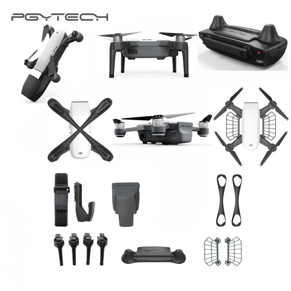 PGYTECH DJI Spark аксессуары Комплект комбо gimbal протектор шасси стояки пропеллер