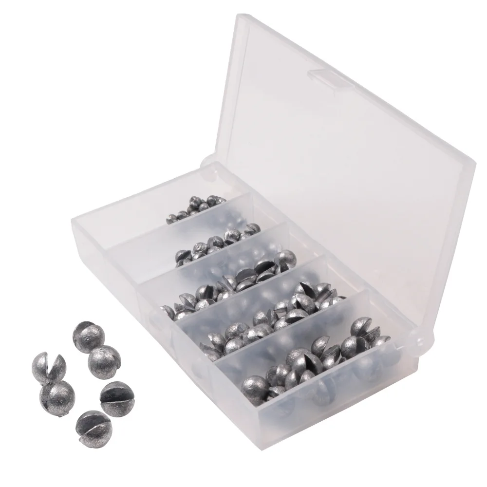 100pcs/lot Round Lead Split Shot Sinker Set Open Pure Lead Weights Fishing Tackle Beans Sinker with Box Not to Hurt the Line
100pcs/lot Round Lead Split Shot Sinker Set Open Pure Lead Weights Fishing Tackle Beans Sinker with Box Not to Hurt the Line
