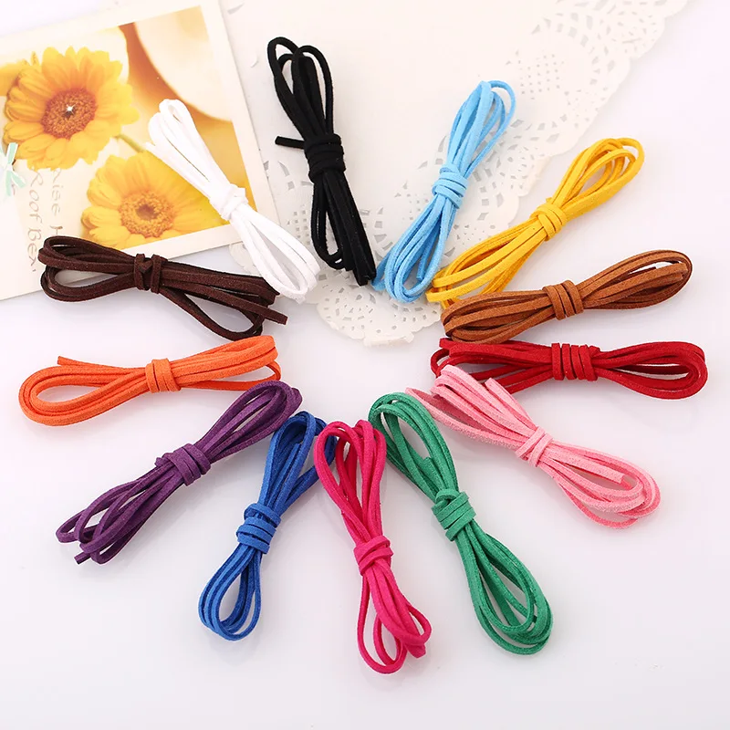 13 colors Bracelet Necklace DIY Jewelry Findings Accessories Wholesale Imitation Suede Flat Leather Cords Korean Velvet Rope
13 colors Bracelet Necklace DIY Jewelry Findings Accessories Wholesale Imitation Suede Flat Leather Cords Korean Velvet Rope