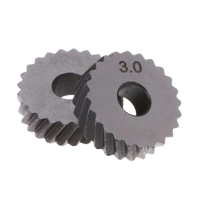 2pcs Steel Dual Wheel Diagonal Linear Knurl Wheels Knurling Knurler Tool 1.0/1.2/1.8/3.0mm Pitch Linear Pitch Knurl Set
2pcs Steel Dual Wheel Diagonal Linear Knurl Wheels Knurling Knurler Tool 1.0/1.2/1.8/3.0mm Pitch Linear Pitch Knurl Set