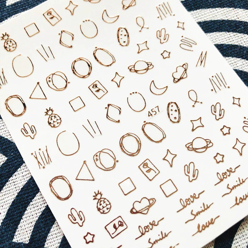 CB series CB-129 series Black White Gold Silver letters 3d nail art stickers decal template diy nail tool decorations
CB series CB-129 series Black White Gold Silver letters 3d nail art stickers decal template diy nail tool decorations