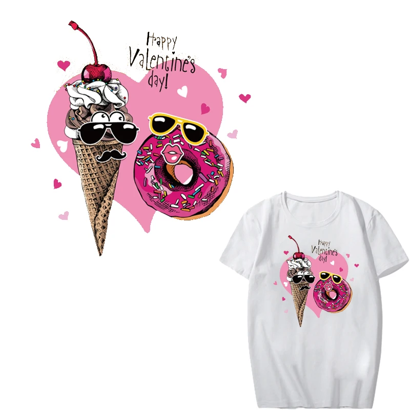 Pink Heart Patch Iron on Transfer Ice Cream Patches for Girl Clothing DIY T-shirt Dresses Applique Heat Transfer Vinyl Stickers
Pink Heart Patch Iron on Transfer Ice Cream Patches for Girl Clothing DIY T-shirt Dresses Applique Heat Transfer Vinyl Stickers