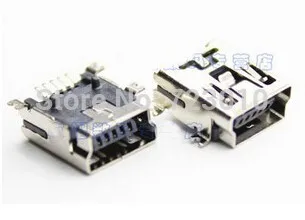 10 шт./лот SMD USB A Женский адаптер конвертер мини 5Pin t порт интерфейс разъем