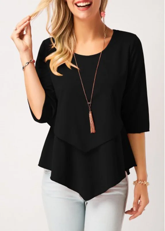 Classics Comfort Elegance Love Round Neck Three Quarter Summer fashion 2021 Woman Sexy Festivals Cute Sleeve Layered Blouse 90s
Classics Comfort Elegance Love Round Neck Three Quarter Summer fashion 2021 Woman Sexy Festivals Cute Sleeve Layered Blouse 90s