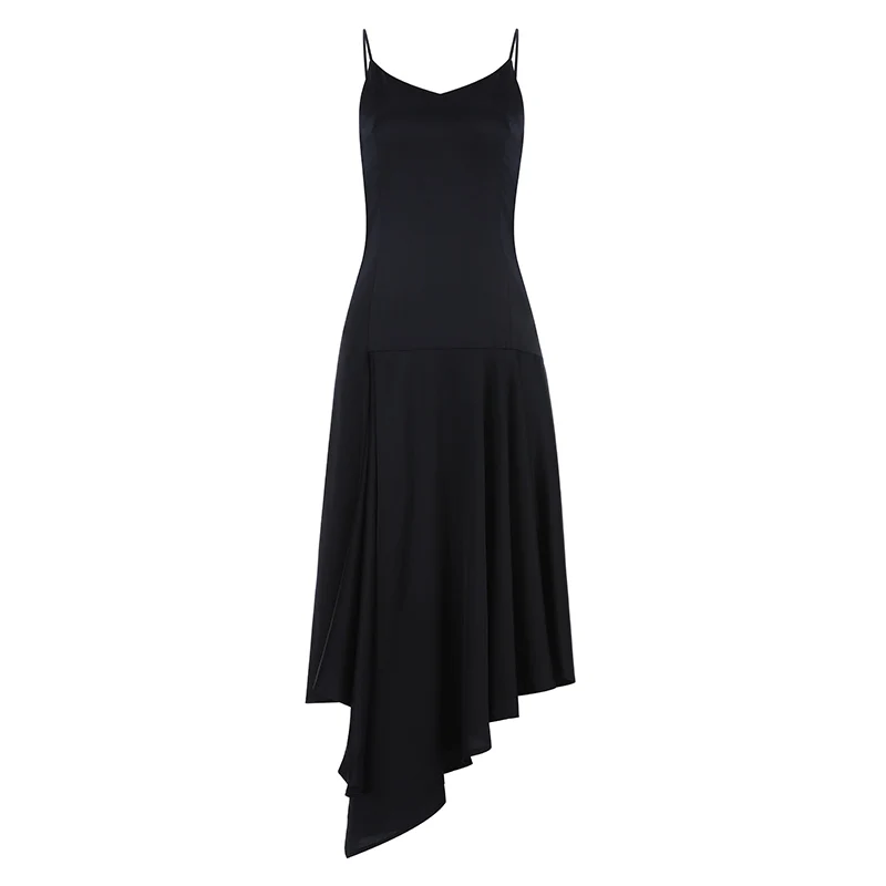 Max Spri 2019 New Fashion Office Lady Spaghetti Strap V-neck Sleeveless High Waist Asymmetric Hem A-Line Midi Women Party Dress
Max Spri 2019 New Fashion Office Lady Spaghetti Strap V-neck Sleeveless High Waist Asymmetric Hem A-Line Midi Women Party Dress