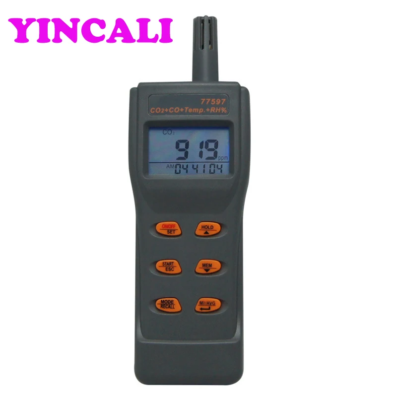 Multi-function IAQ Meter AZ77597 Combo Carbon Dioxide Carbon Monoxide Gas Detector CO2, CO, Temperature, RH, DP, WB Tester
Multi-function IAQ Meter AZ77597 Combo Carbon Dioxide Carbon Monoxide Gas Detector CO2, CO, Temperature, RH, DP, WB Tester