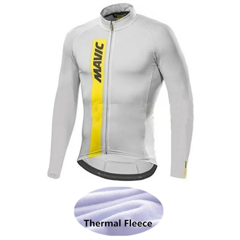 Зимние теплые флисовые майки для велоспорта с длинным рукавом Ropa Ciclismo MTB одежда