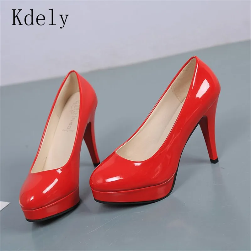 Women Pumps Fashion Classic Patent Leather High Heels Shoes Nude Sharp Head Paltform Wedding Women Dress Shoes Plus Size 34-42
Women Pumps Fashion Classic Patent Leather High Heels Shoes Nude Sharp Head Paltform Wedding Women Dress Shoes Plus Size 34-42