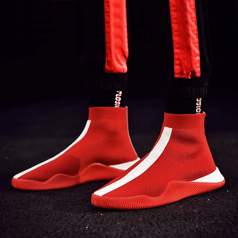 High Top Slip on Socks Sneakers Mens Running Shoes Sports Men Sport Shoes Red Zapatos De Hombre Athletic Krasovki Walking C-226
High Top Slip on Socks Sneakers Mens Running Shoes Sports Men Sport Shoes Red Zapatos De Hombre Athletic Krasovki Walking C-226
