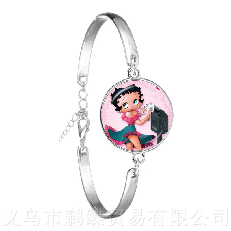 18mm Round Glass Cabochon Handmade Betty Boop Silver Plated Bracelet For Women Men Party Favor Bangle Jewelry Best Gifts
18mm Round Glass Cabochon Handmade Betty Boop Silver Plated Bracelet For Women Men Party Favor Bangle Jewelry Best Gifts