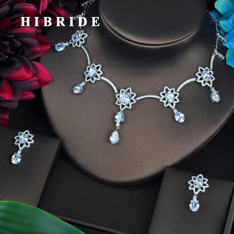 HIBRIDE Clear AAA Cubic Zirconia Jewelry Sets For Women Fashion Necklace Set Wedding Dress Accessories Wholesale Price N-448
HIBRIDE Clear AAA Cubic Zirconia Jewelry Sets For Women Fashion Necklace Set Wedding Dress Accessories Wholesale Price N-448