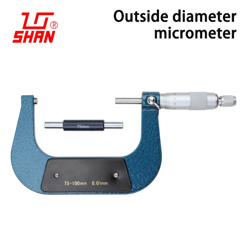 Outside micrometer 75-100 mm high precision 0.01 spiral micrometer instrument caliper centimeter Outer diameter micrometers
Outside micrometer 75-100 mm high precision 0.01 spiral micrometer instrument caliper centimeter Outer diameter micrometers