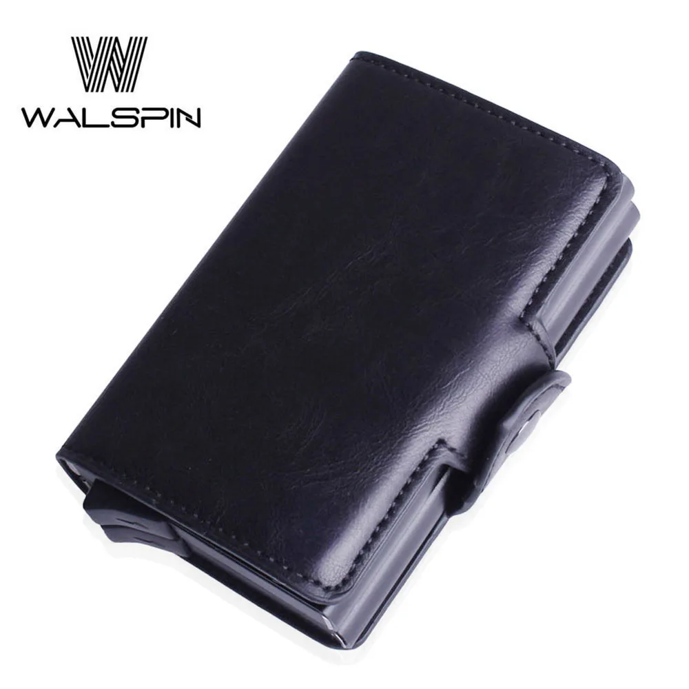 Slim Aluminum Double Layer Leather Women & Men Wallet Automatic Money ID Credit Card Coin Card Holder RFID Blocking Single Purse
Slim Aluminum Double Layer Leather Women & Men Wallet Automatic Money ID Credit Card Coin Card Holder RFID Blocking Single Purse