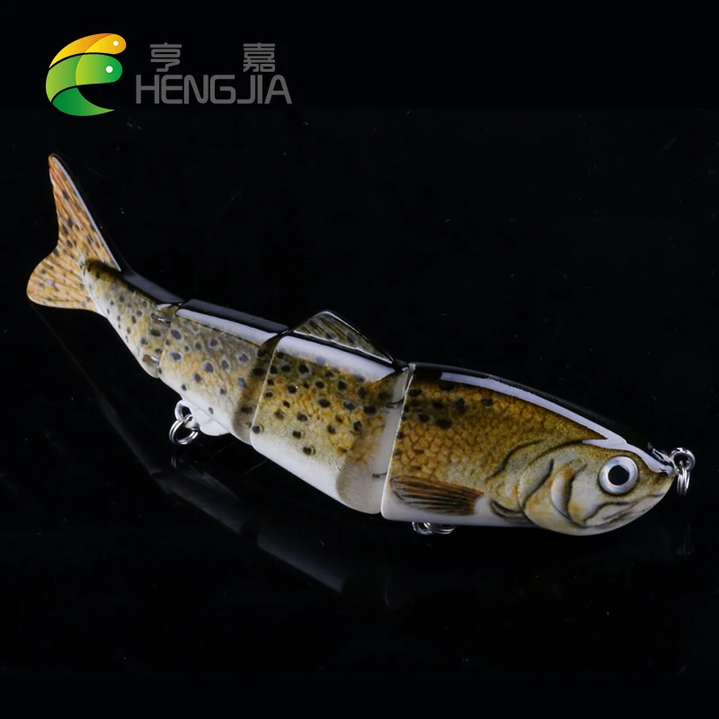 

Hengjia 1pc hard baits mutil diving jointed minnow lures wobblers crankbaits swimbaits artificial pesca fishing tackles
