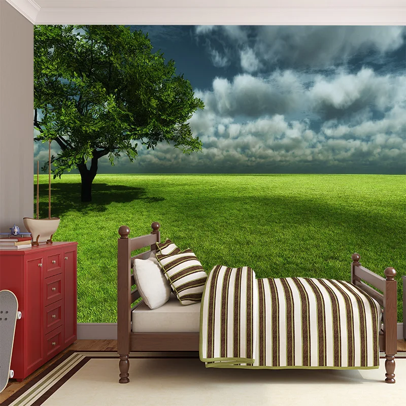 Medium-size 3D mural wallpaper customized painting with forest in the morning behind TV sofa bed as background bedroom
Medium-size 3D mural wallpaper customized painting with forest in the morning behind TV sofa bed as background bedroom