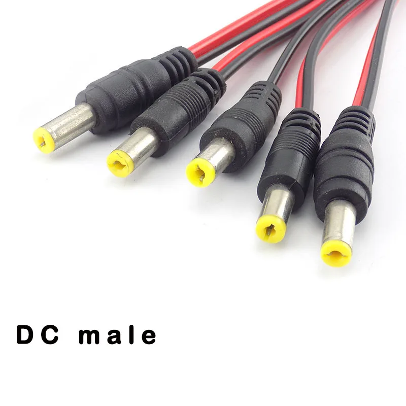 Connectors DC Male Female Plug Cable for CCTV Camera Security System DC Power Extension Cable Plug Adaptor 2.1*5.5mm
Connectors DC Male Female Plug Cable for CCTV Camera Security System DC Power Extension Cable Plug Adaptor 2.1*5.5mm