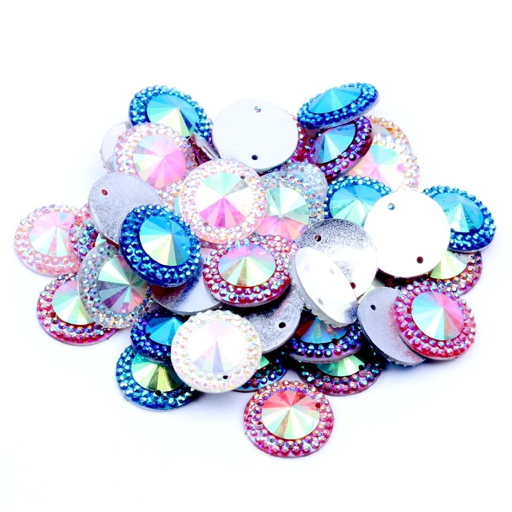 16mm 100pcs Sew On Round Cabochons Surface Resin Rhinestones AB Colors Flatback DIY Crafts Jewelry Making Garment Decorations
16mm 100pcs Sew On Round Cabochons Surface Resin Rhinestones AB Colors Flatback DIY Crafts Jewelry Making Garment Decorations