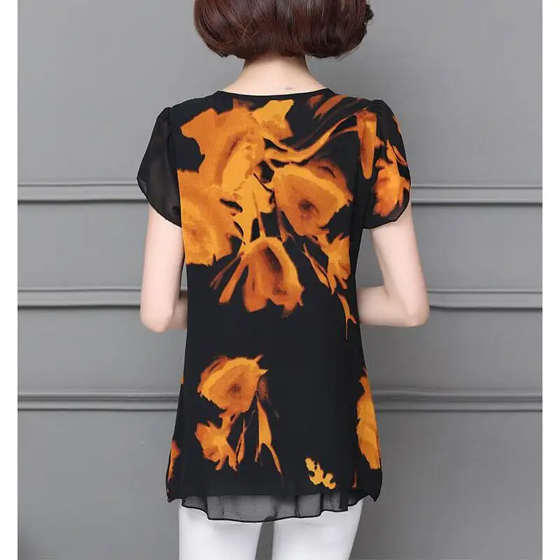 Fashion Print Chiffon Blouse Women Shirts Summer Short Sleeve Casual Womens Tops and Blouses Plus Size Blusas Mujer De Moda 2021
Fashion Print Chiffon Blouse Women Shirts Summer Short Sleeve Casual Womens Tops and Blouses Plus Size Blusas Mujer De Moda 2021