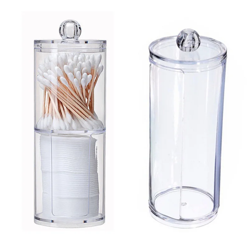 XUNZHE Makeup Organizer Boxes Double layer Clear Acrylic Storage Box Holder Round Container Cotton Buds Makeup Organizer
XUNZHE Makeup Organizer Boxes Double layer Clear Acrylic Storage Box Holder Round Container Cotton Buds Makeup Organizer