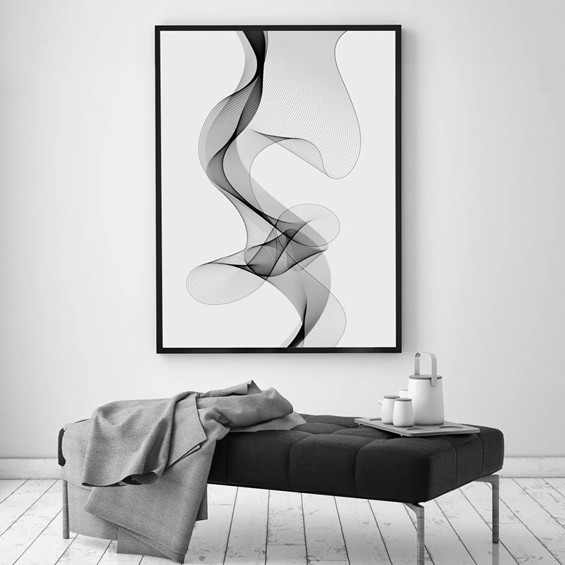 Elegant Poetry Modern Simple Black and White Lines Curve Abstract Canvas Painting Art Print Poster Home Decor Wall Decoration
Elegant Poetry Modern Simple Black and White Lines Curve Abstract Canvas Painting Art Print Poster Home Decor Wall Decoration