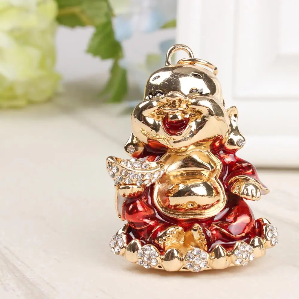 High Quality Amulet Buddha Safety New Cute Crystal Charm Pendant Purse Bag Key Ring Chain Wedding Party Lucky Gift
High Quality Amulet Buddha Safety New Cute Crystal Charm Pendant Purse Bag Key Ring Chain Wedding Party Lucky Gift