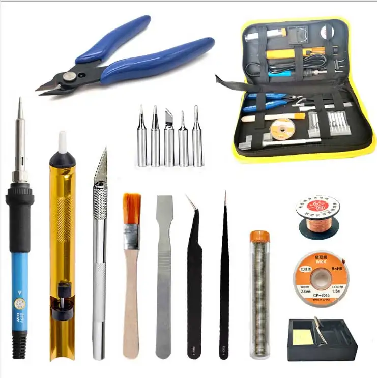 60W soldering iron station combination tools kit 220V 110V suction gun tweezers for circuit board computer mobile phone repair
60W soldering iron station combination tools kit 220V 110V suction gun tweezers for circuit board computer mobile phone repair