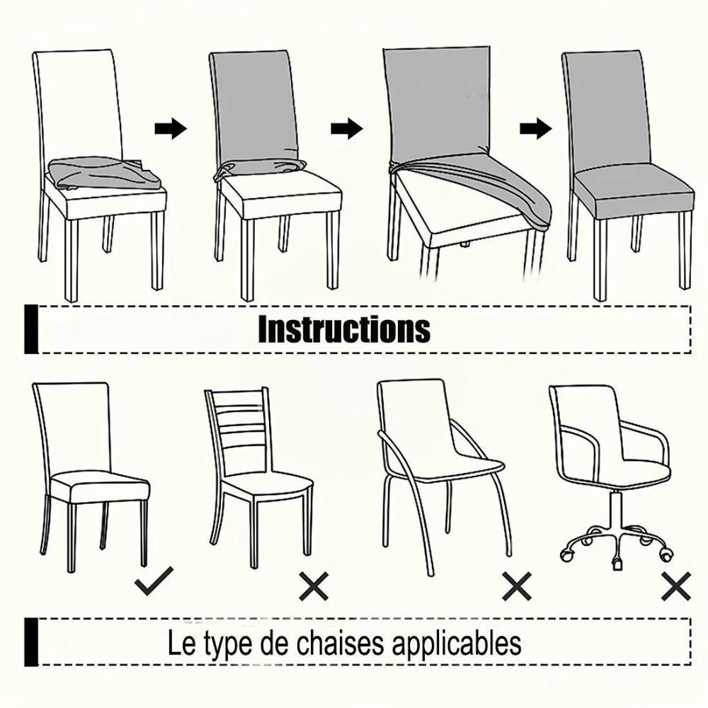 2Pcs/Lot Elastic Chair Covers Spandex Wedding Party Chair Covers Dining Chair Seat Cover Case for Banquet Protective Slipcover
2Pcs/Lot Elastic Chair Covers Spandex Wedding Party Chair Covers Dining Chair Seat Cover Case for Banquet Protective Slipcover