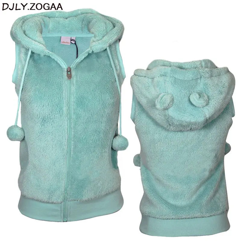 Women Winter Warm Vests Coat Soft Fleece Hooded Outwear Female Fashion Casual Thicken Vest Jacket Solid Women Fur Vest Coat
Women Winter Warm Vests Coat Soft Fleece Hooded Outwear Female Fashion Casual Thicken Vest Jacket Solid Women Fur Vest Coat