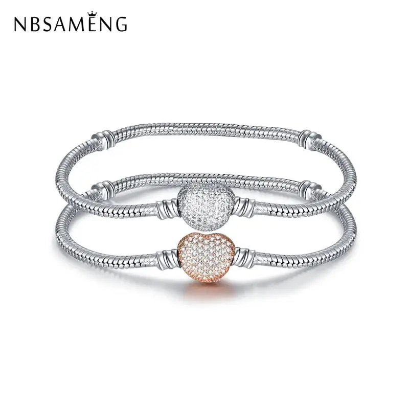 Original Silver Plated Rose Moments Bracelet Fit Chams Pave CZ Heart Clasp Snake Chain Bracelets Women Fashion Jewelry 2018
Original Silver Plated Rose Moments Bracelet Fit Chams Pave CZ Heart Clasp Snake Chain Bracelets Women Fashion Jewelry 2018
