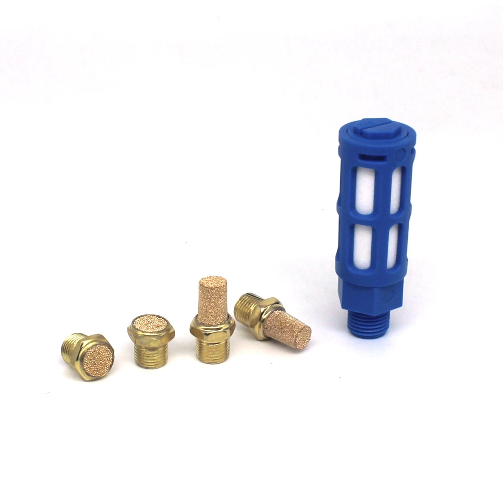 Медь M5 1/8 "1/4" 3/8 "1/2" латунный Выпускной заглушка для электромагнитного