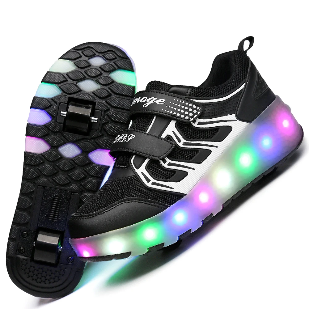 New Pink Orange USB Charging Fashion Girls Boys LED Light Roller Skate Shoes For Children Kids Sneakers With Wheels Two wheels
New Pink Orange USB Charging Fashion Girls Boys LED Light Roller Skate Shoes For Children Kids Sneakers With Wheels Two wheels