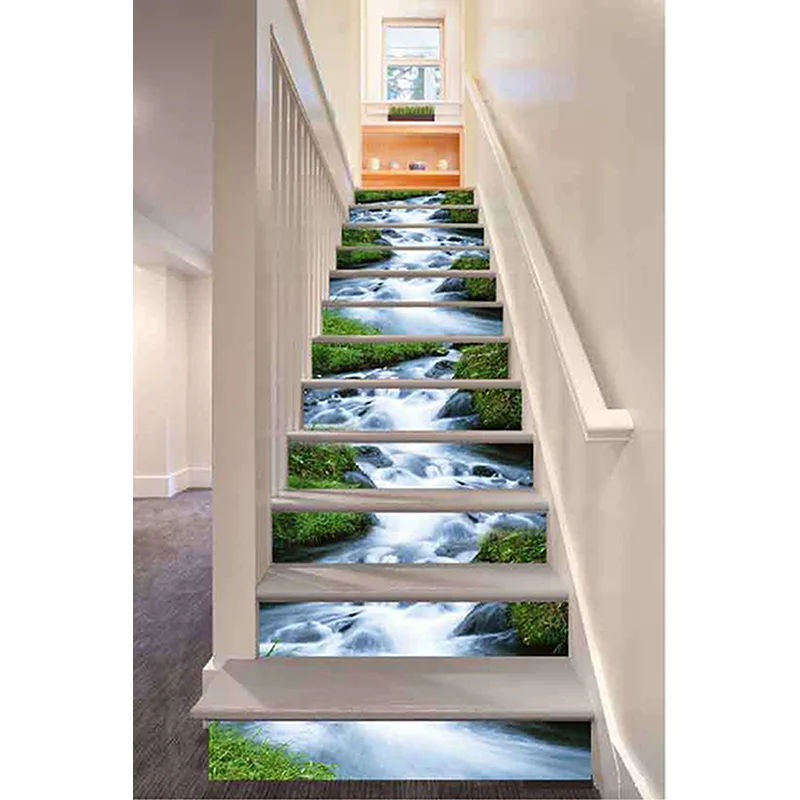 3D Stairway Stickers Waterfall Stream Stairs Stickers Creative Pattern Floor Wall Decor Decals Sticker Living Room Decoration
3D Stairway Stickers Waterfall Stream Stairs Stickers Creative Pattern Floor Wall Decor Decals Sticker Living Room Decoration