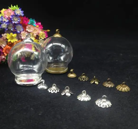 500pcs 30*20mm wholesale glass globe bubble classic base beads cap set glass vials pendant diy glass bottle necklace glass cover
500pcs 30*20mm wholesale glass globe bubble classic base beads cap set glass vials pendant diy glass bottle necklace glass cover