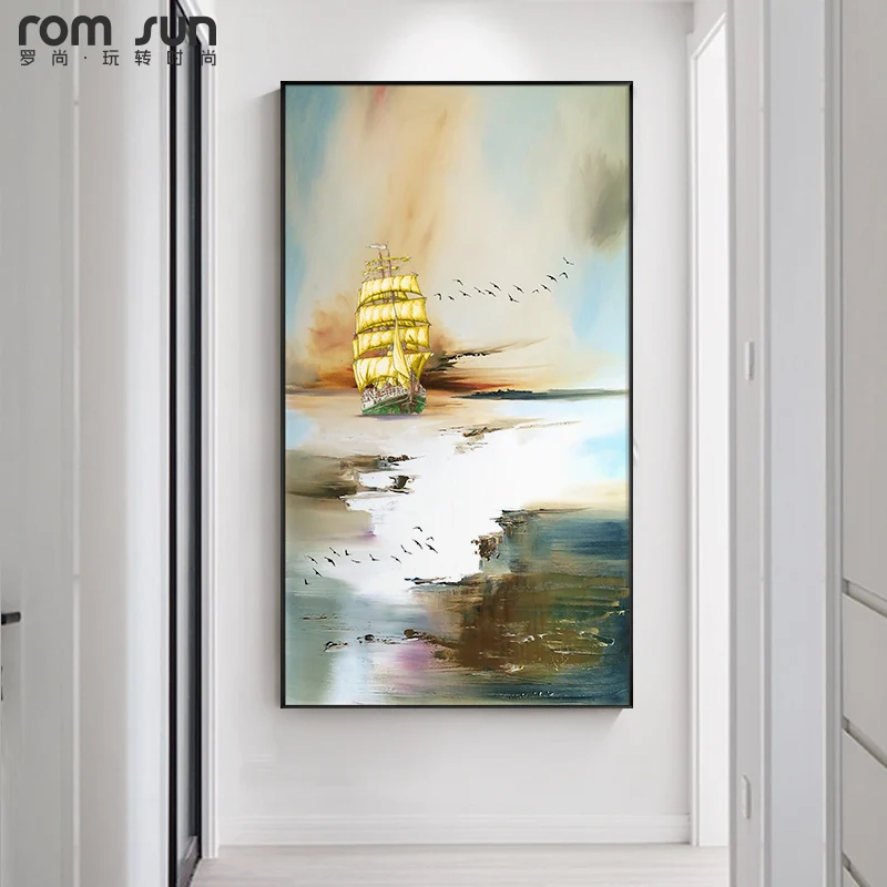 Gold Boat Landscape Abstract Canvas Painting Wall Art Print Poster Scandinavian Decorative Picture Luxury Living Room Home Decor
Gold Boat Landscape Abstract Canvas Painting Wall Art Print Poster Scandinavian Decorative Picture Luxury Living Room Home Decor