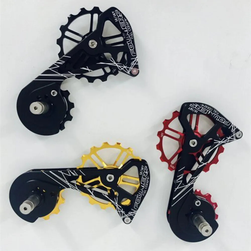 FOURIERS Road Bicycle Rear derailleur Oversize derailleur cage with 12T upper and 16T lower pulley For RD 9100-SS / RD8000
FOURIERS Road Bicycle Rear derailleur Oversize derailleur cage with 12T upper and 16T lower pulley For RD 9100-SS / RD8000